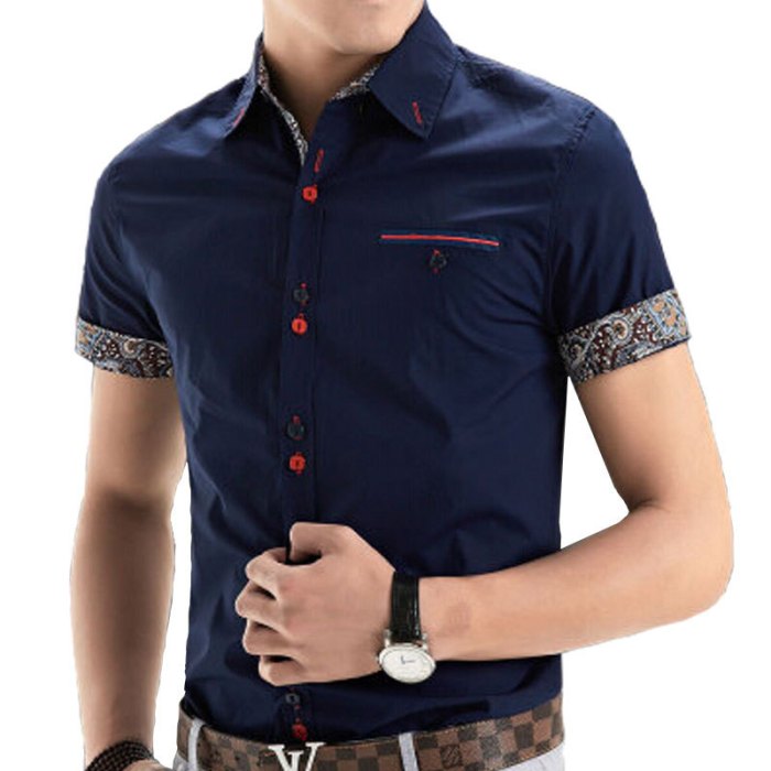 Mens designer dress shirts short sleeve