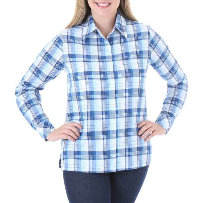 Plaid dress shirts women's