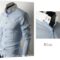 Sleeve shirt long shirts casual men slim turn dress down fit