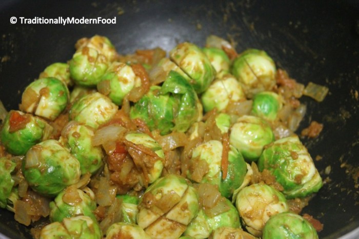 How to cook brussel sprouts in indian style