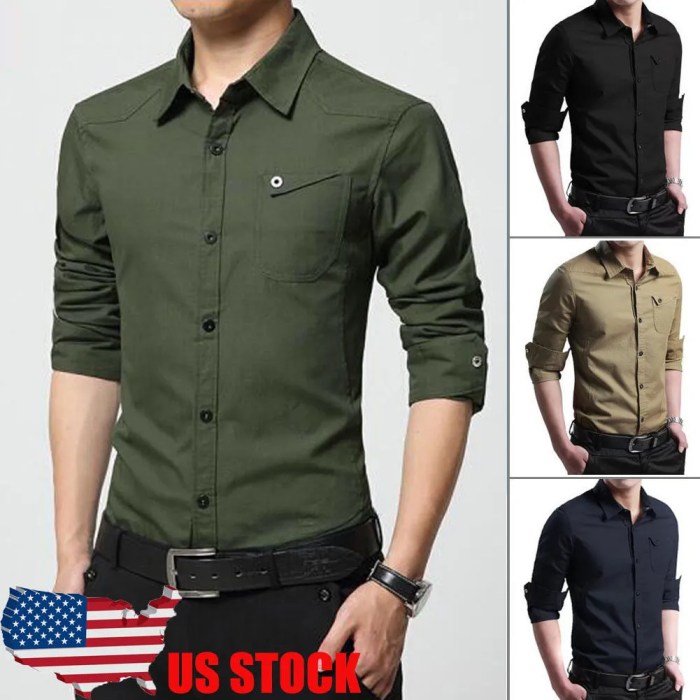 Full cut men's dress shirts