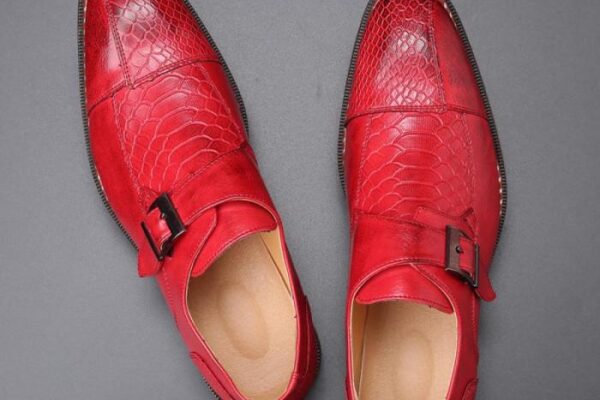 Mens red dress shoes discount