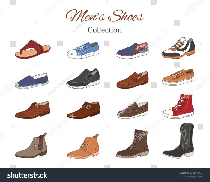 Types of men's dress shoes