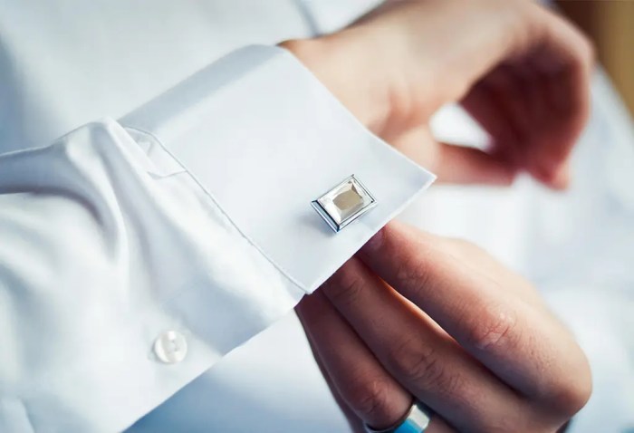 Mens white dress shirt cufflinks